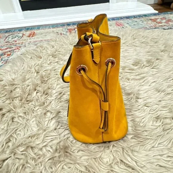 Kate Spade Yellow Suede Bucket Bag - Picture 8 of 11